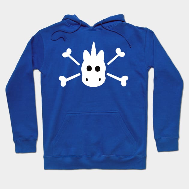 Unicorn Skull & Bones Hoodie by Coconut Moe Illustrations